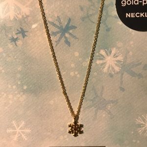 14k Snowflake Necklace
